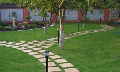 Tiles for paths in the country: installation instructions