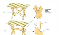 Do-it-yourself wooden kitchen table: manufacturing options with drawings and detailed instructions