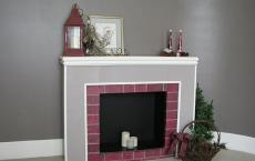 How to make an artificial false fireplace with your own hands Do-it-yourself fireplace from panels